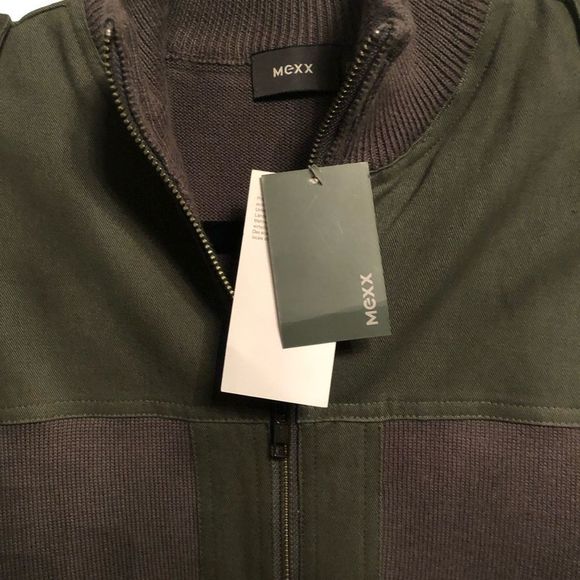 Mexx Full-Zip Military‎ Style Sweater Jacket in Olive Green - NWT Size M - Picture 4 of 10